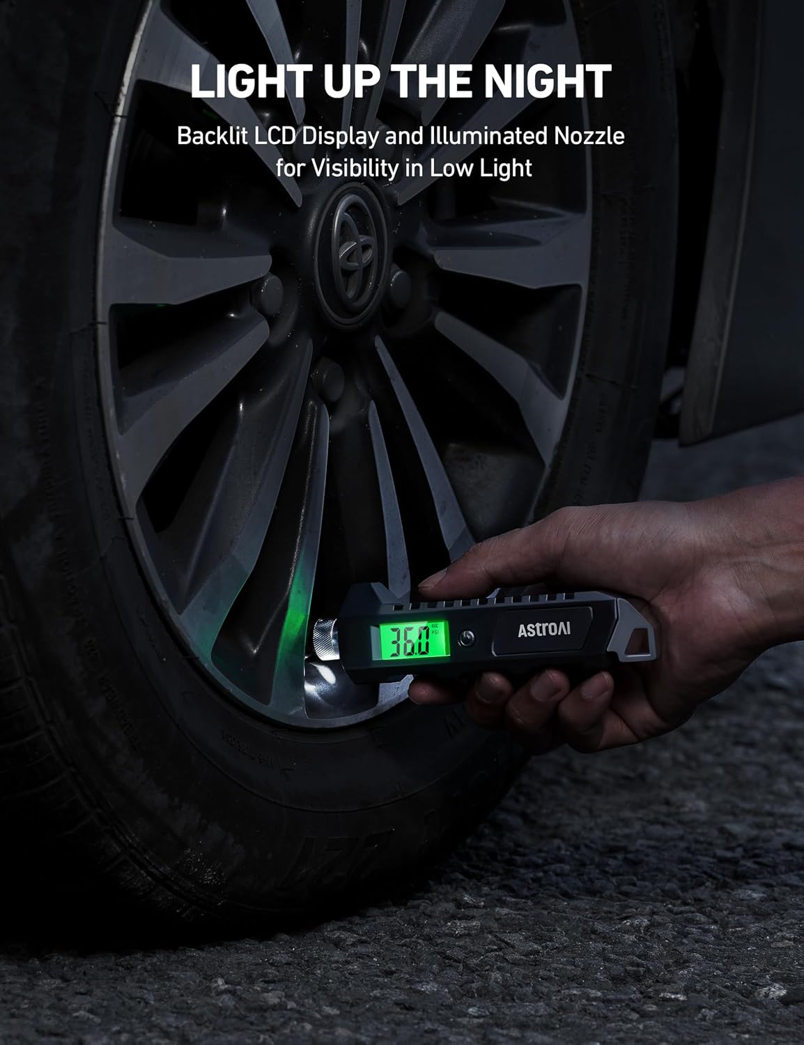 AstroAI Heavy Duty Digital Tire Pressure Gauge, 230 PSI for Car Bicycle image 5