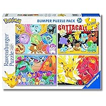 Ravensburger – Puzzles Pokémon 4 Pack | Puzzle Bambini 5 Anni In Su | Regalo Bambina 5 Anni E Uomo In Su 100 Pezzi | Puzzle Bambini 36 X 26 Cm | Puzzles Ravensburger