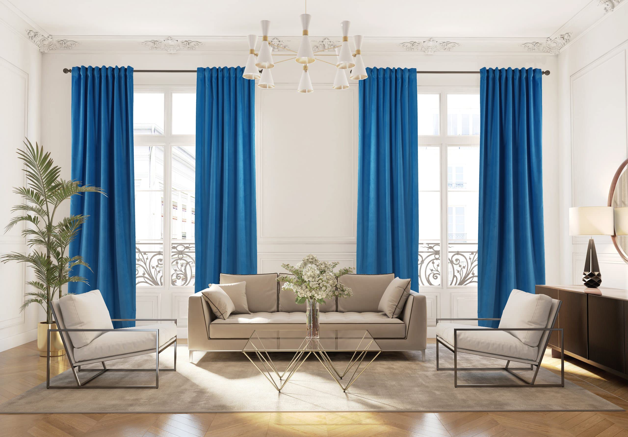 Cortinas sob medida instaladas