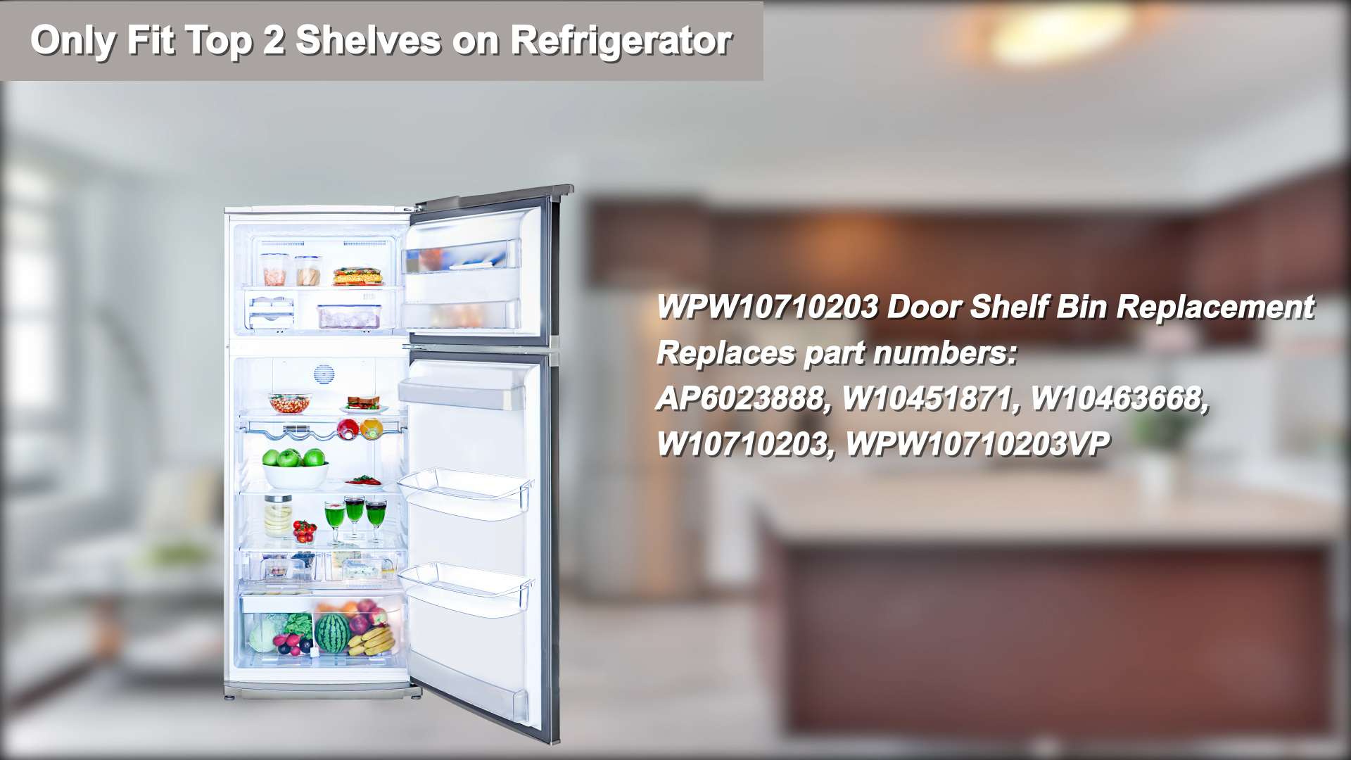 Amazon.com: W10710203 WPW10710203 Refrigerator Door Bin Fit for
