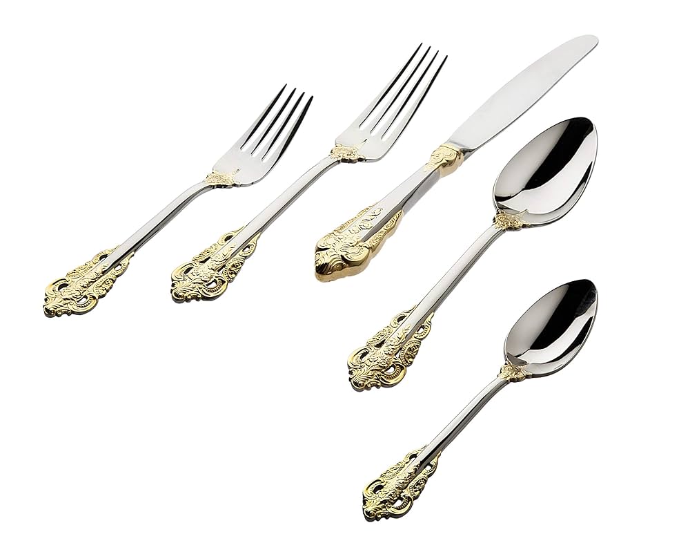 Godinger 20th Century Baroque カトラリーセット Amazon | Godinger Flatware Silverware Set 18/10 20th Century