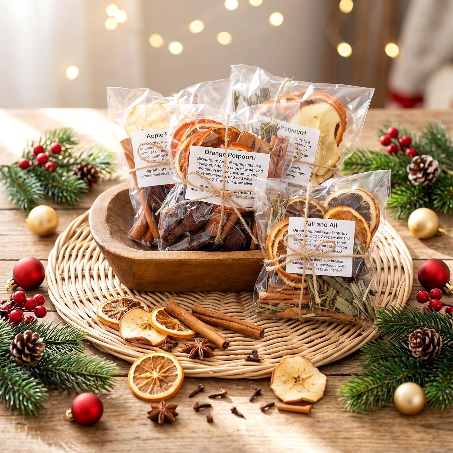 Siifert 8 Pack Fall Simmer Potpourri Bowl, Stovetop Potpourri Bags, Classic