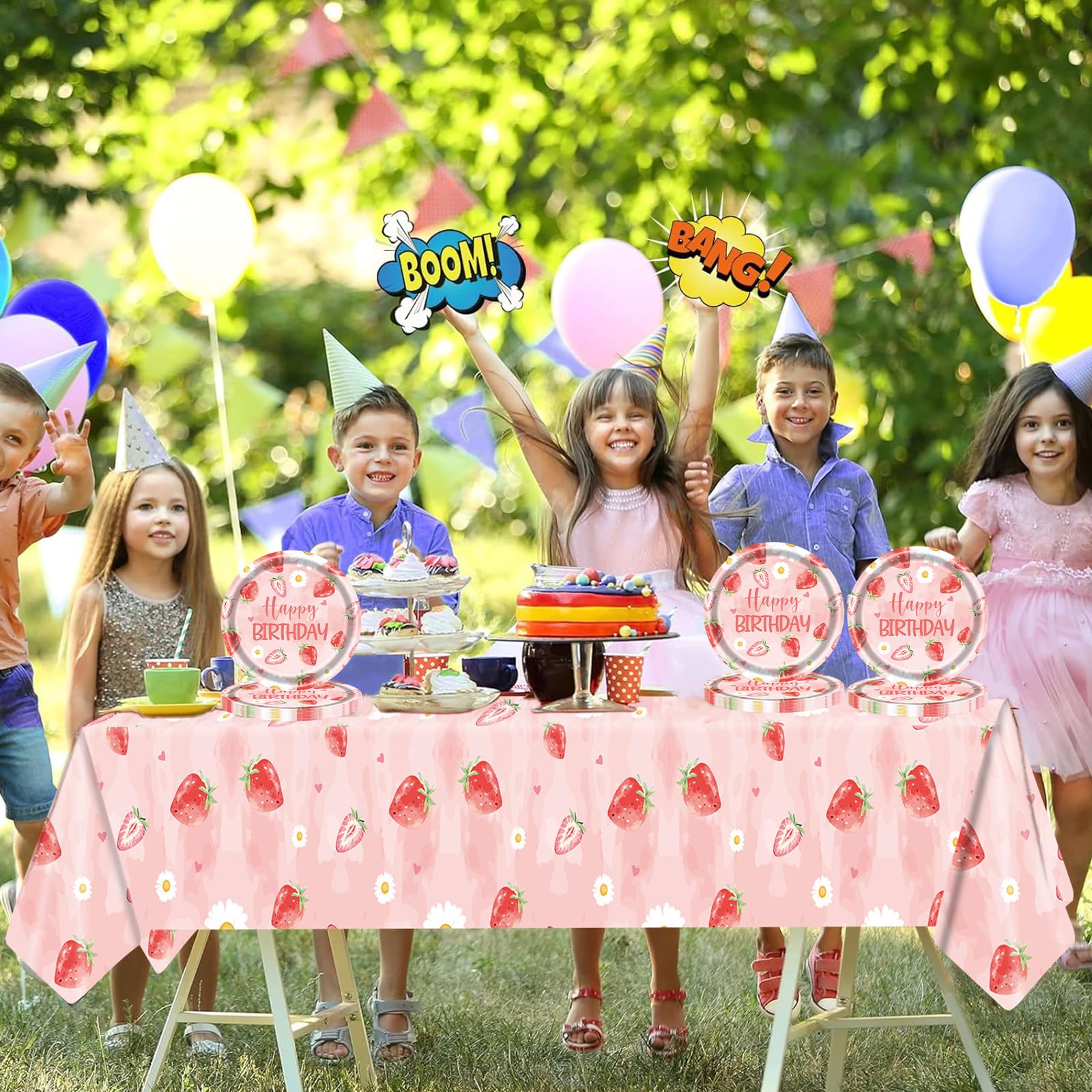 Set di 37 stoviglie blu argento per feste, 50° compleanno, set di piatti di carta, da tavolo, per compleanno, ragazza, ragazzo, con tovaglie, piatti di carta, tovaglioli, stoviglie di cartone