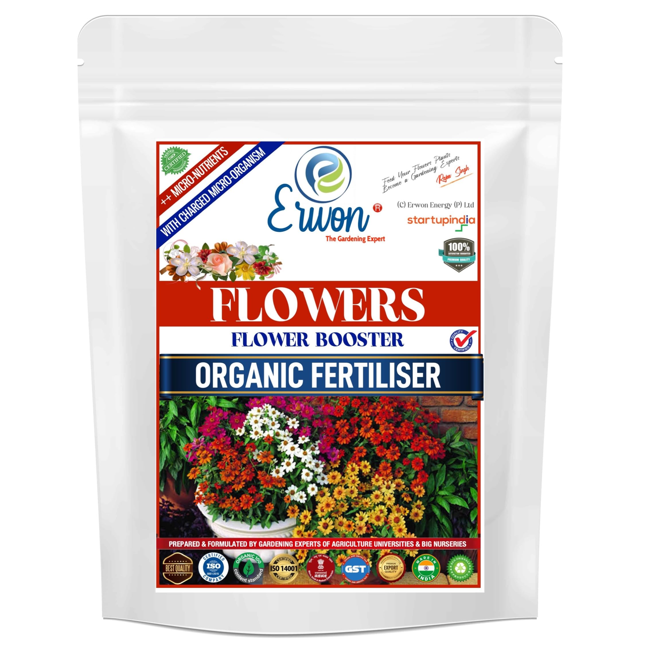 Erwon® Flower Booster, Premium Essential Powerful Organic Fertilizer for Plants, with Charged Micro-organism and ++ Micronutrients (900 gm) (B097BQGBQY) Amazon Price History, Amazon Price Tracker
