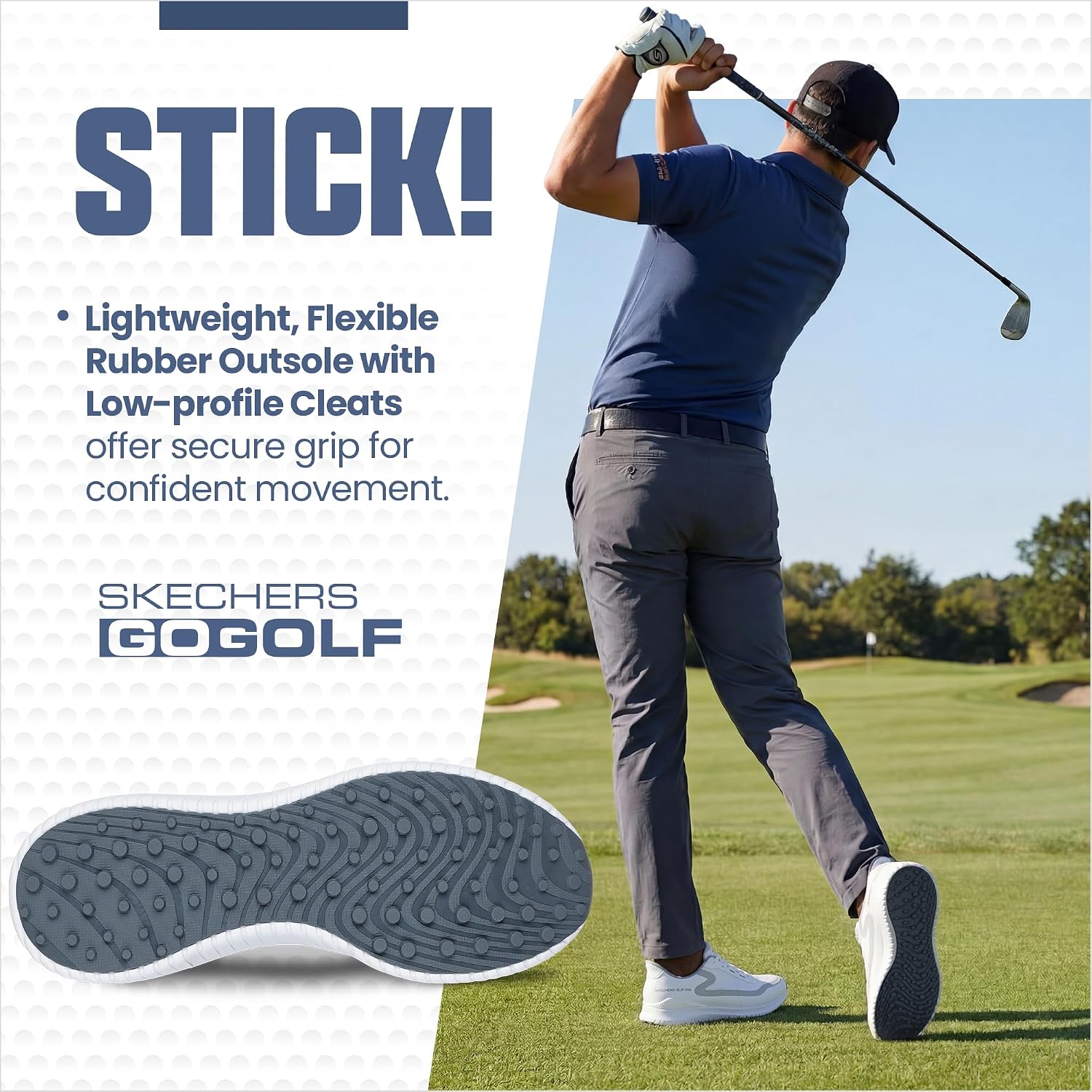 Skechers Men's Flight Slip-Ins Golf Shoe