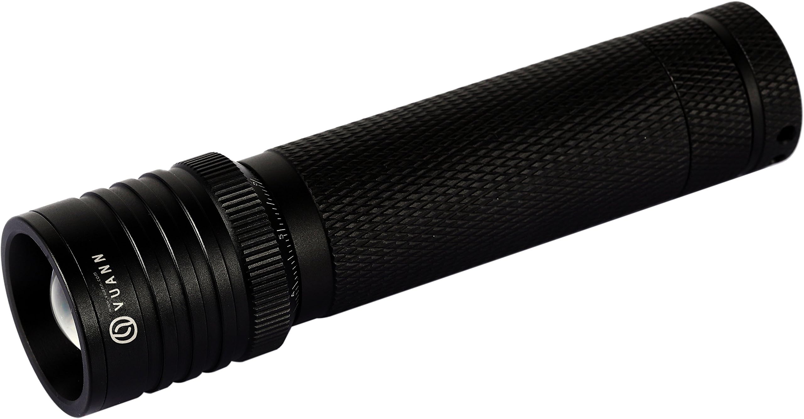 VUANN Bundle Zm500 Adjustable Tactical Flashlight- Focus Zoom Light- Flexible Power- 500lumens 5 Modes Waterproof(ipx8)- Best Tool for Camping Hiking Emergencies- with Holster and 3pcs AAA Battery