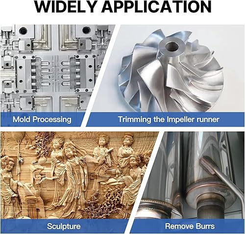 Miniatura 5 de HUHAO Juego de fresas de carburo 1/4 de vástago de 1/4, brocas de amoladora de herramientas rotativas, accesorios de archivo de escobilla de metal