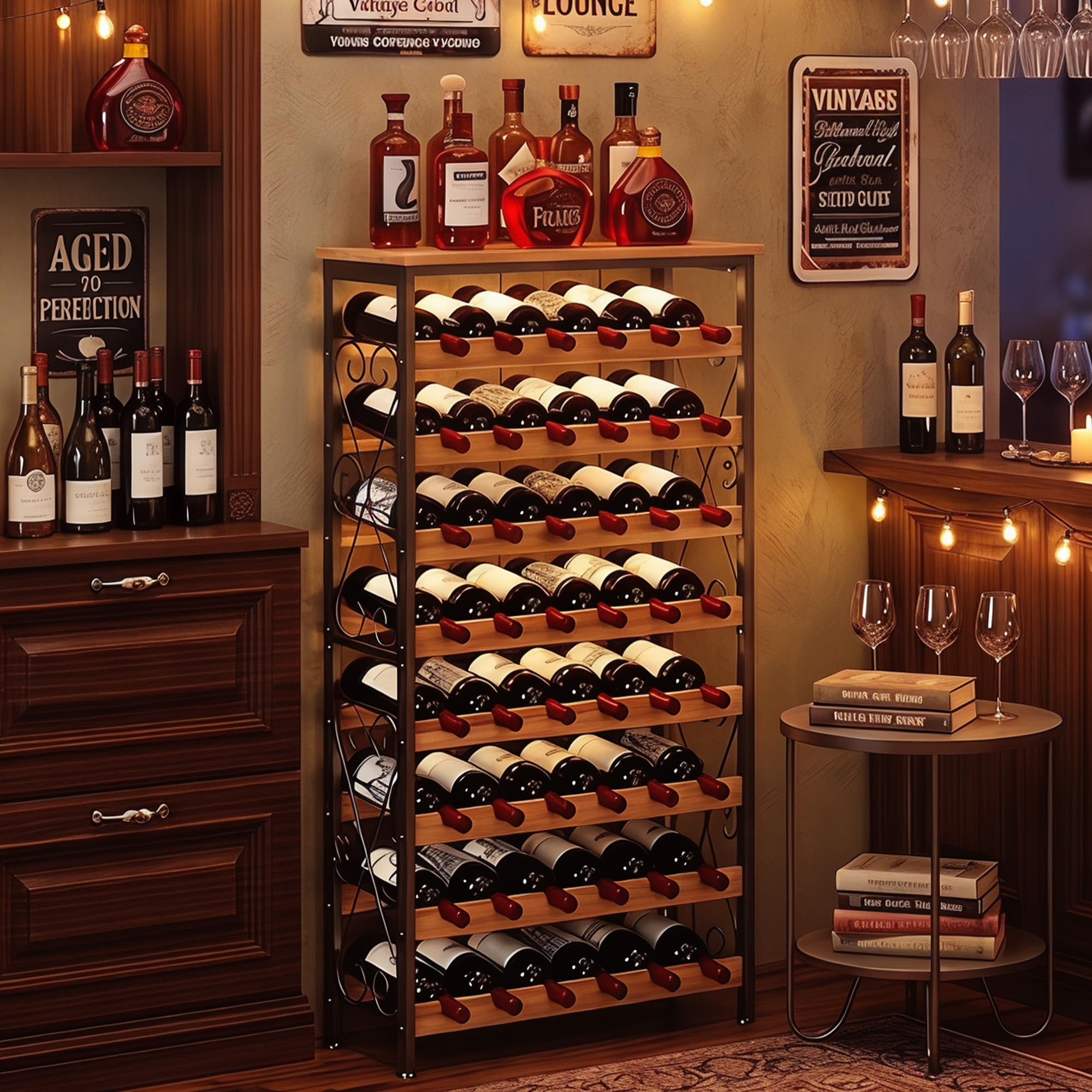 Sonyabecca 48-Bottle Floor Rack