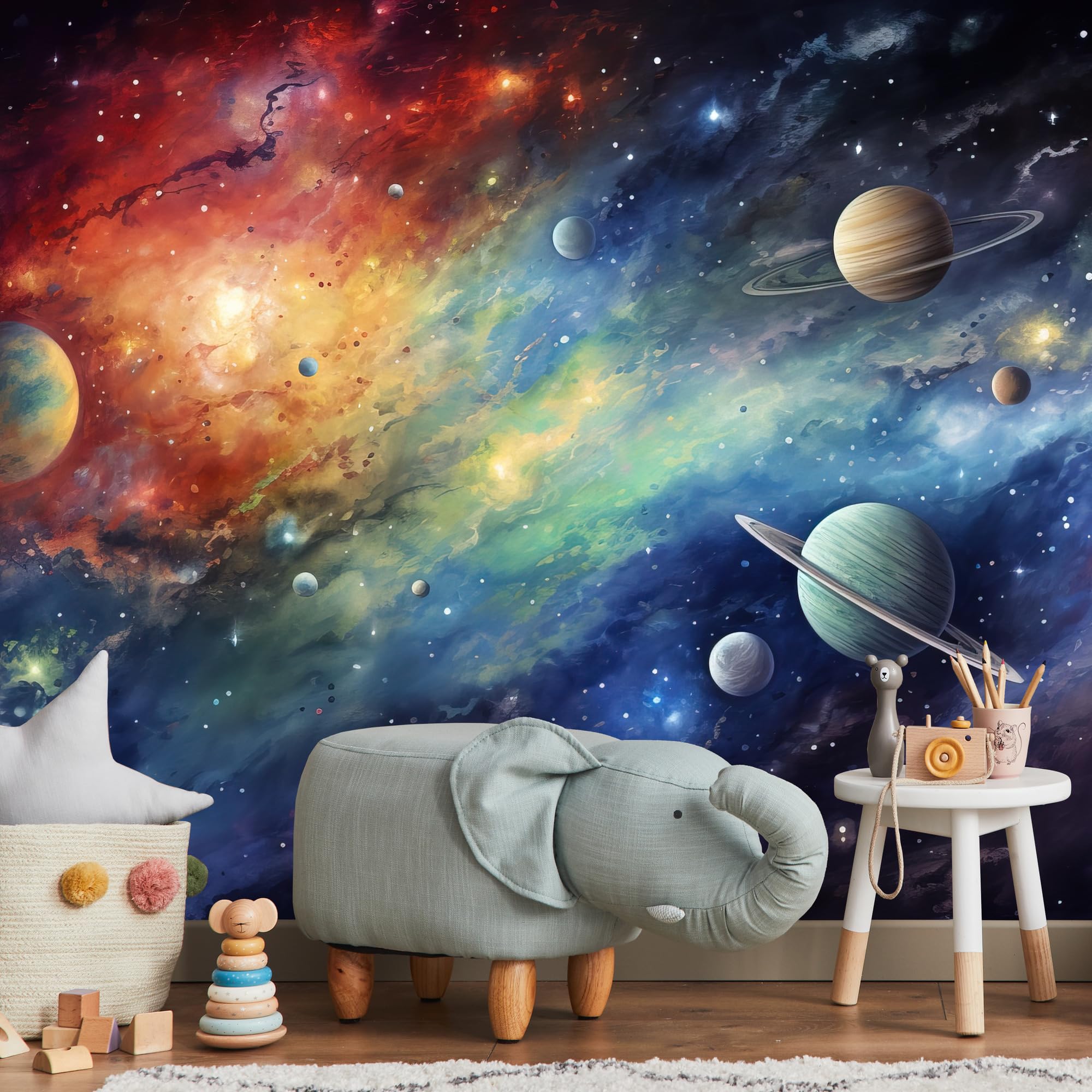 Muralo Papel Pintado en TNT 3D, Galaxia - 400x280 cm