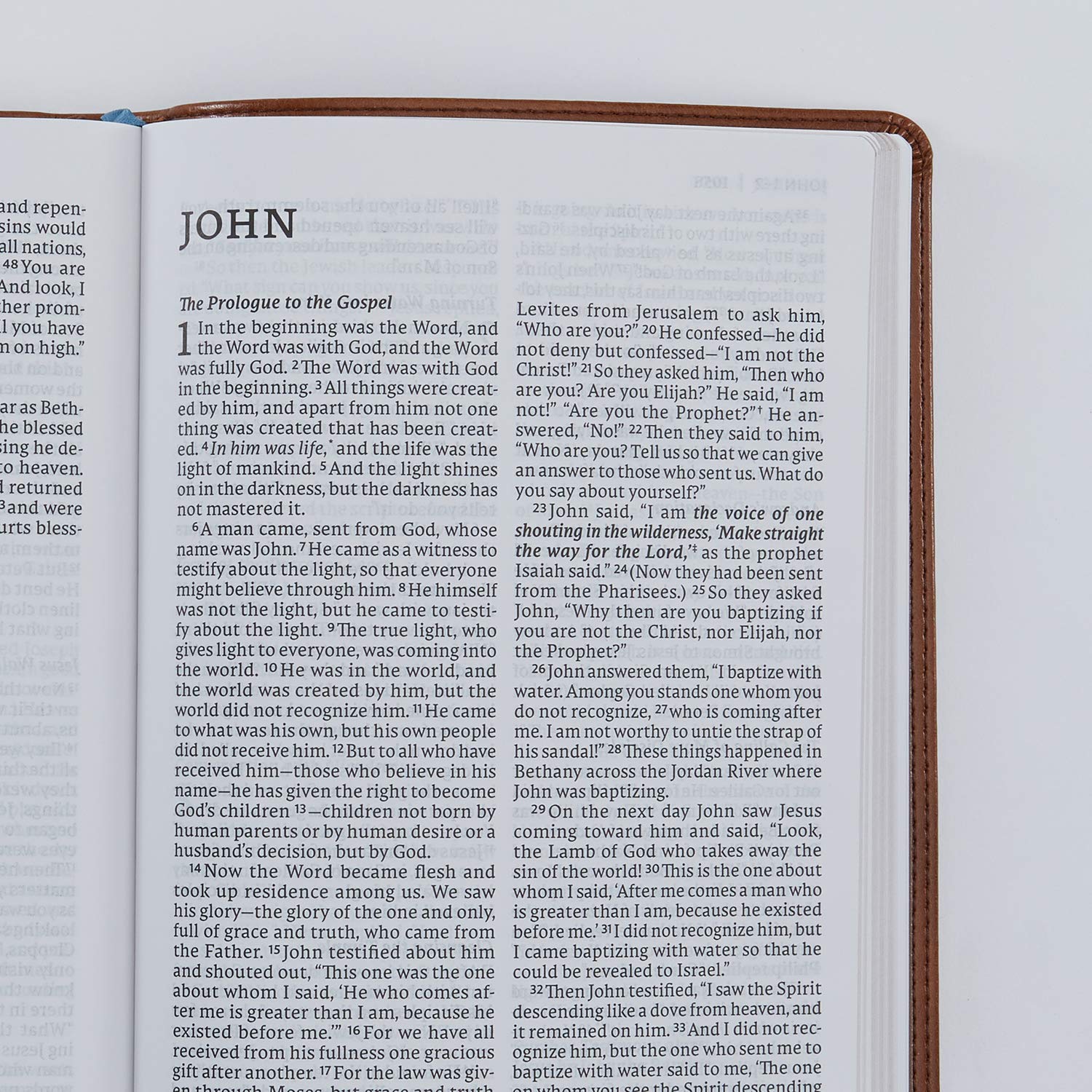 NET Bible, Thinline Large Print, Leathersoft, Brown, Comfort Print: Holy Bible - Image 4