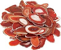 Vista 1 de mookaitedecor Láminas de ágata pulida para contraluz, paquete de 12 tarjetas de geoda de ágata