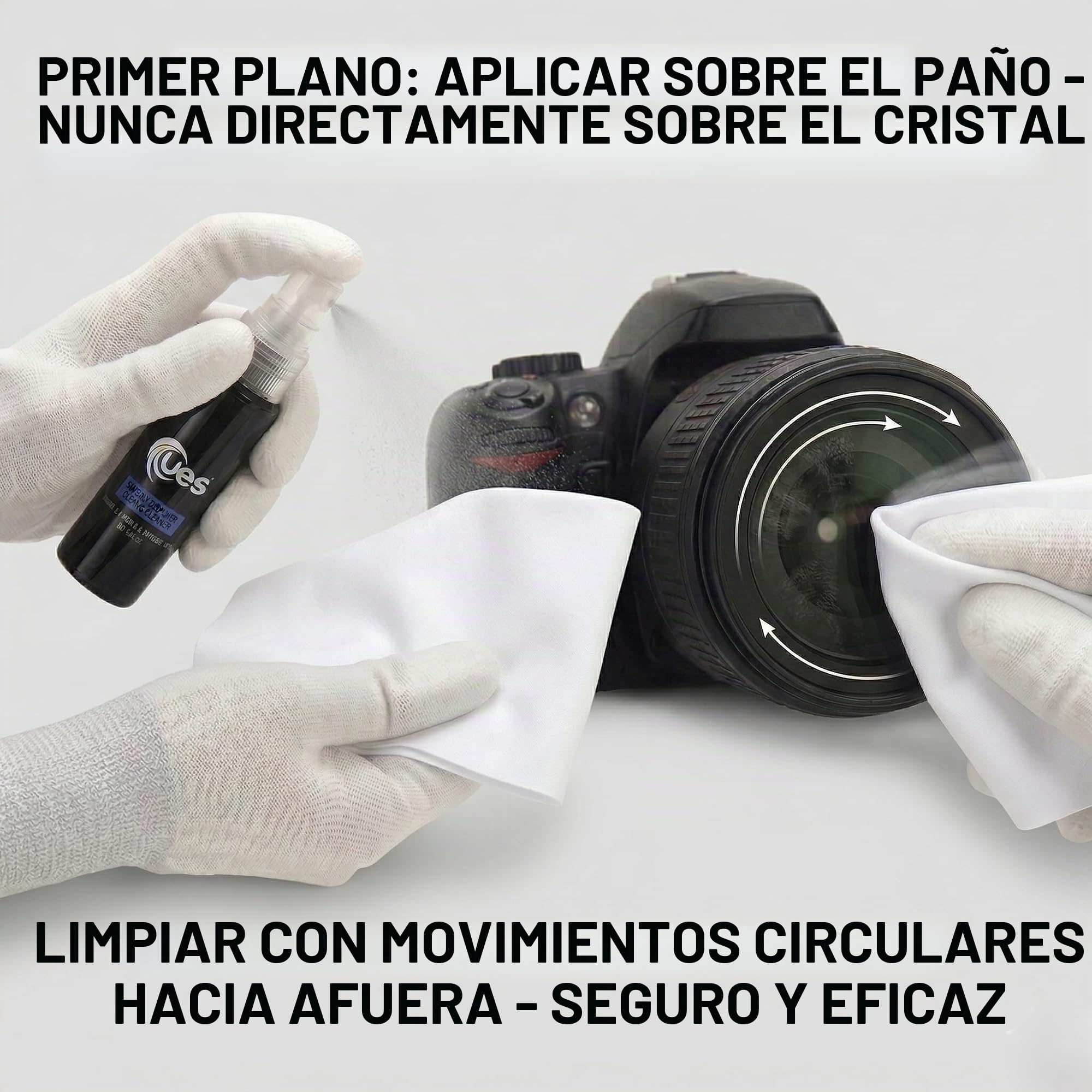 UES Kit de Limpieza de Lentes y Sensor de cámara Digital: hisopo de Sensor de fotograma Completo, Limpiador, soplador de Aire, paño de Microfibra, bolígrafo de Lentes, Papel de Lente