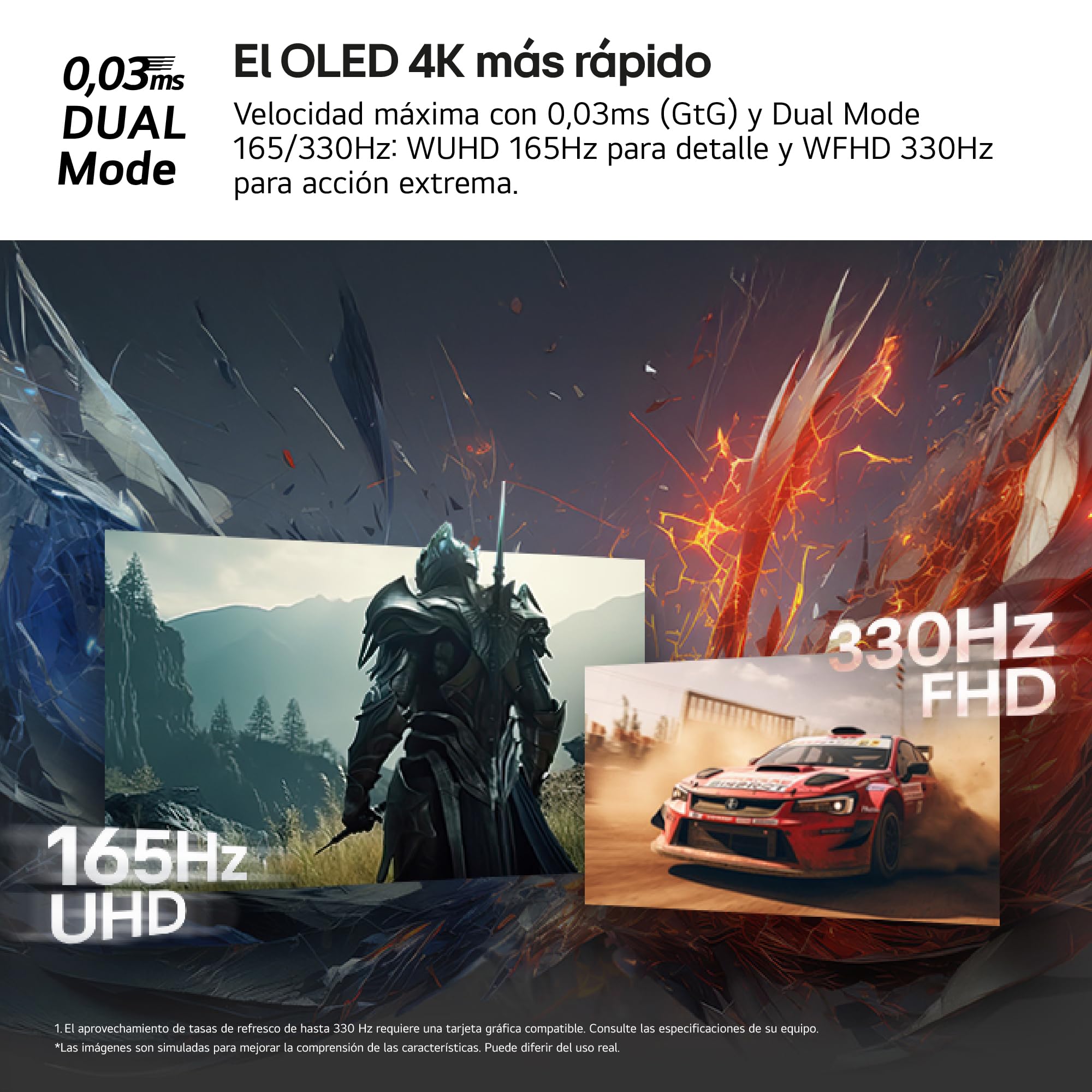 Monitor Gaming LG Ultragear OLED 32" 4K 165Hz 0.03ms G-Sync FreeSync Premium Pro