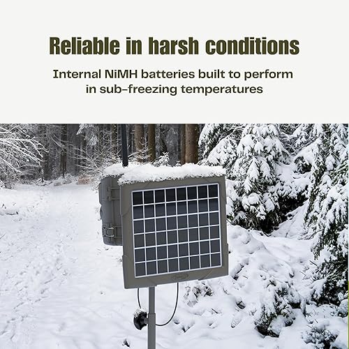 Miniatura 6 de Cuddeback Banco de energía solar #PW-3600 - Cargador de batería para cámaras CuddeLink y pistas - Cargador portátil para exteriores con batería NiMH