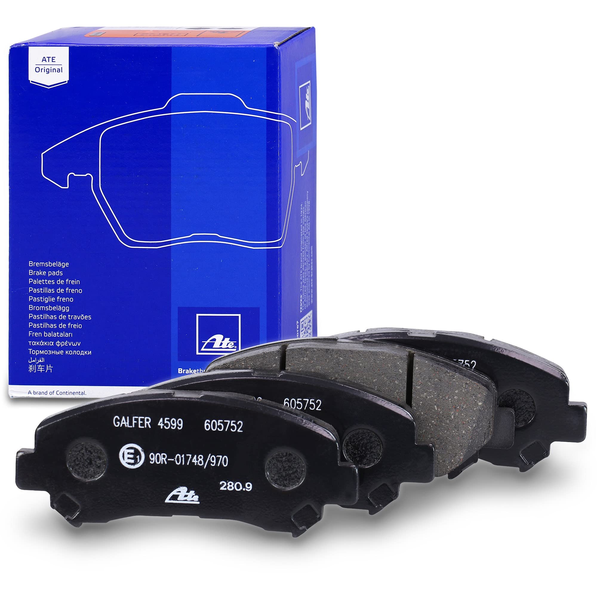 ATE Set di freni per l'asse anteriore + dischi freno anteriori ¯ 295 mm ventilati e pastiglie freno anteriori Compatibile con NISSAN QASHQAI (J10, NJ10, JJ10E, J11), X-TRAIL 2 (T31), X-TRAIL VAN (T31)