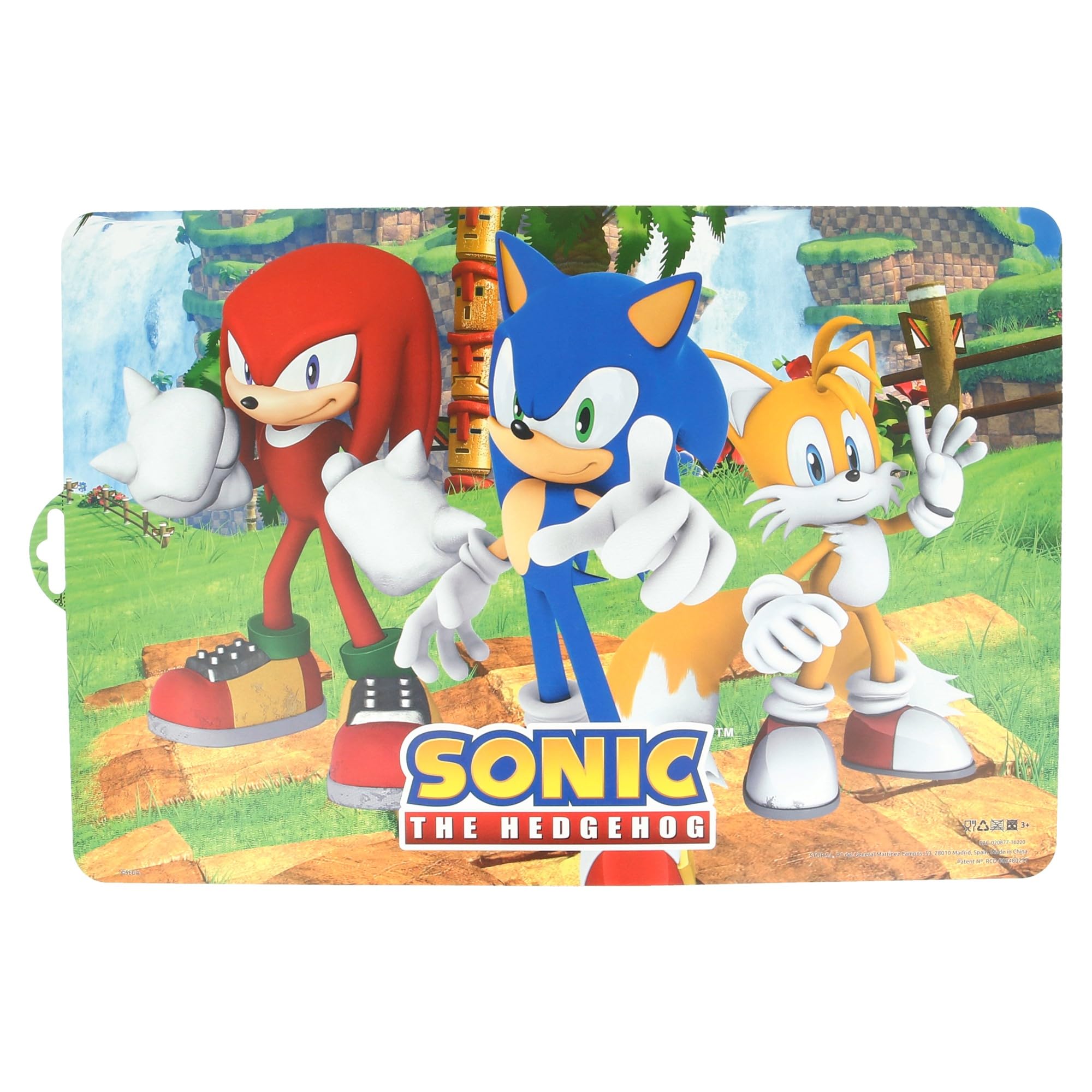 Sonic The Hedgehog Placemat 43 X 28 Cm Kids Tablemat Multicoloured