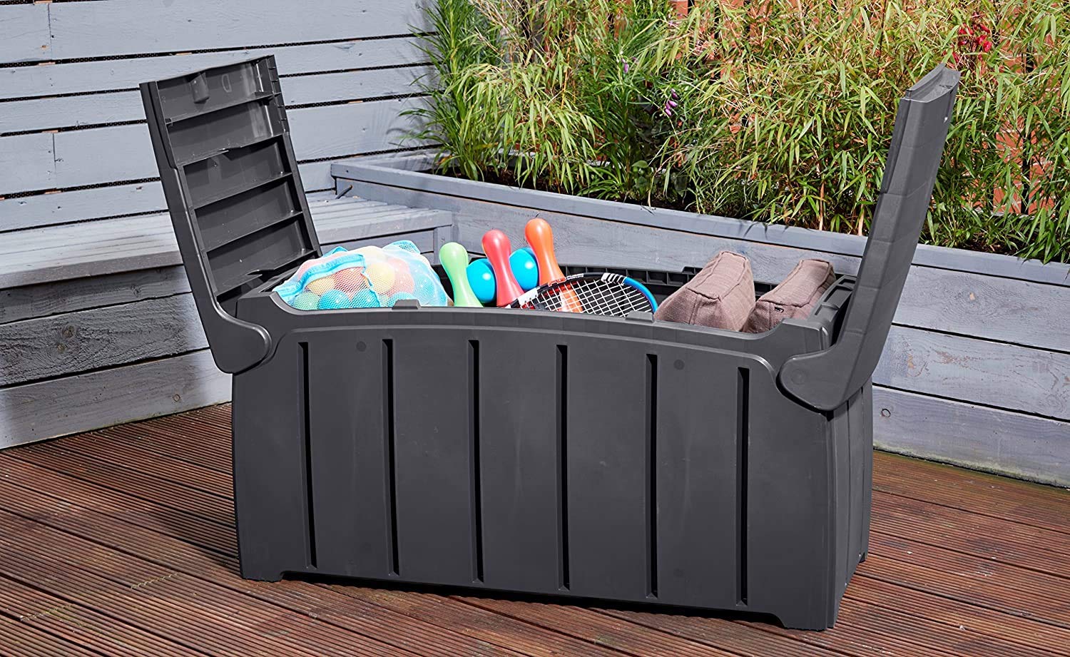 SIAM EXPRESS Waterproof Plastic Heavy Duty Garden Outdoor Storage Box