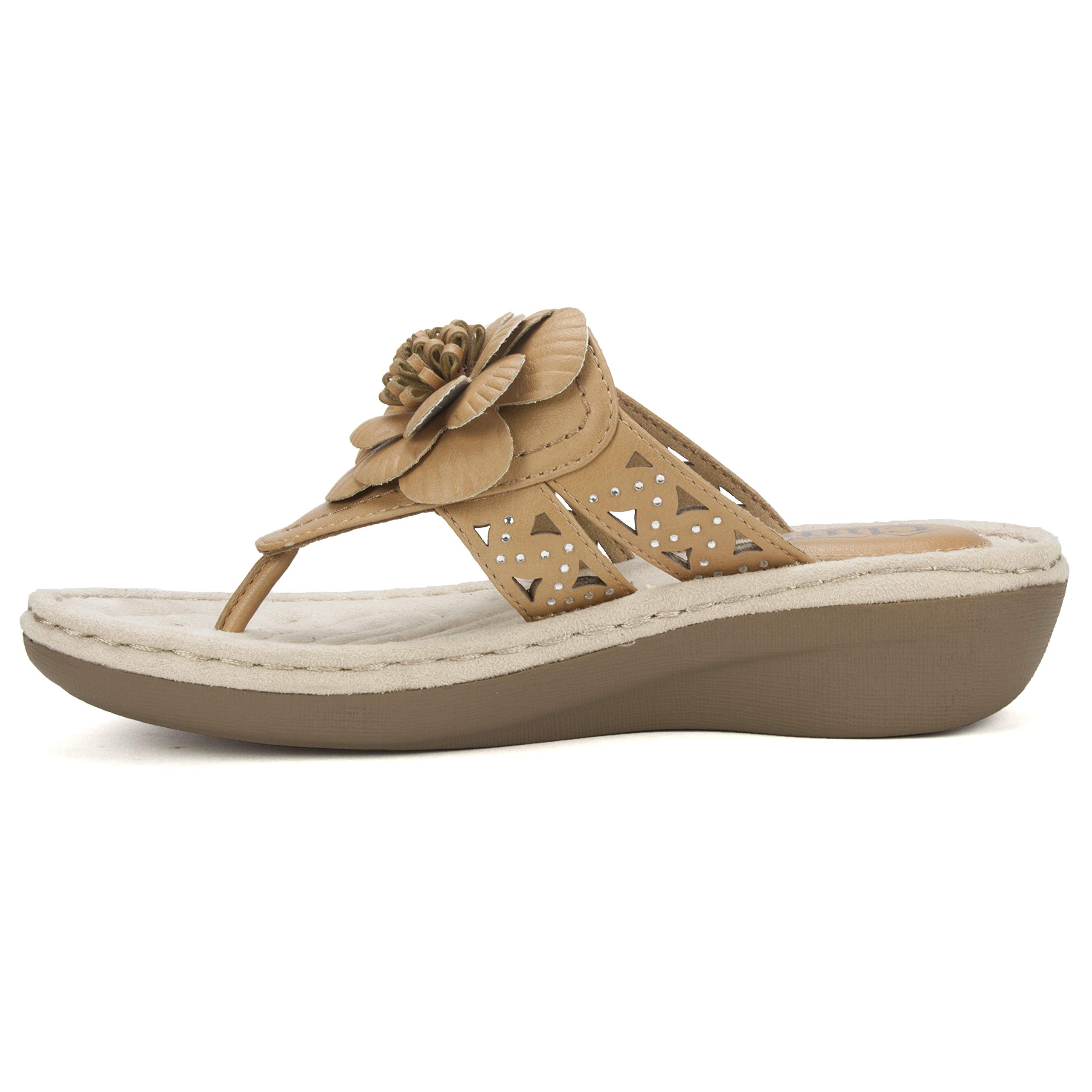 CLIFFS BY WHITE MOUNTAIN Women's Cynthia Wedge Sandal