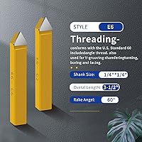 Vista 6 de Herramienta de corte con punta de carburo de 1/2 pulgada, herramientas de corte de torno de metal para torneado, taladrado y biselado