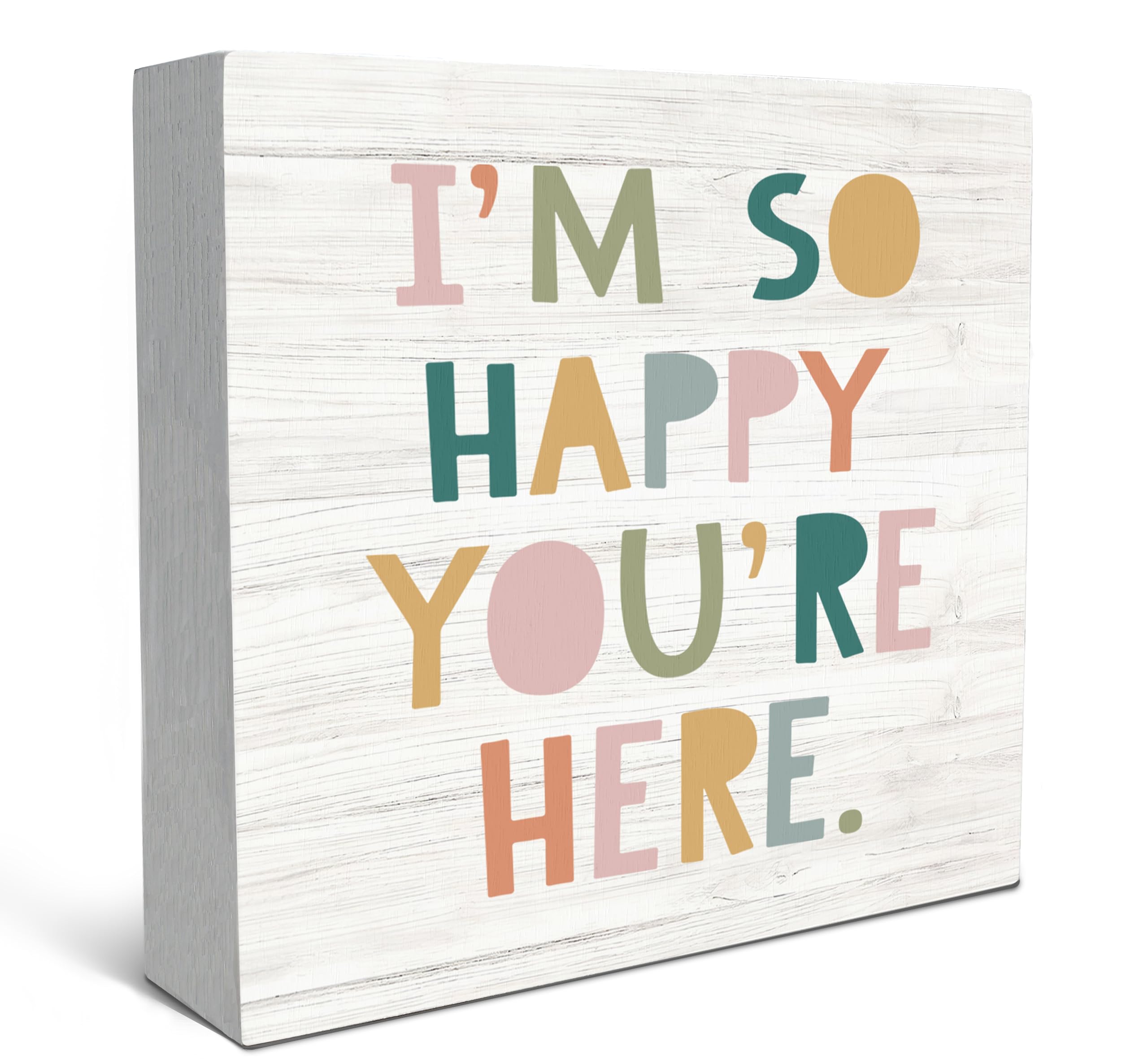 SRADMO Classroom Decor Wood Box Sign Desk Decor, Classroom Wooden Box Sign Decoration, Inspirational Gifts Signs For School Classroom, Boho Classroom