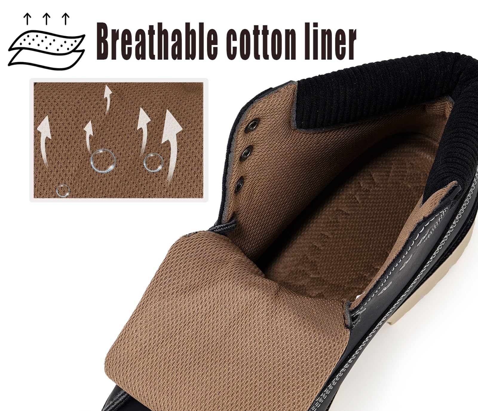 Stivali Uomo Donna Inverno Scarpe da Neve Caldi Snow Boots Impermeabili Stivaletti Pelliccia Stringate Outdoor