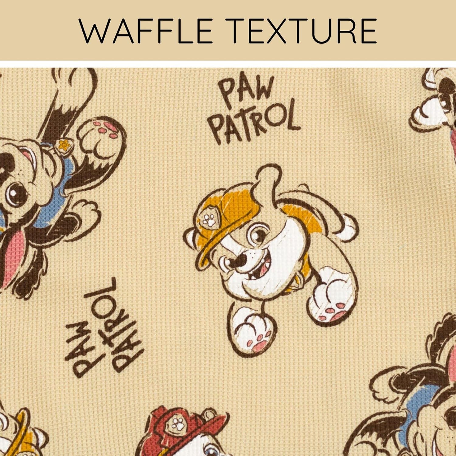 Paw Patrol Waffle Knit Pullover Sweatshirt and Jogger Pants Outfit Set Newborn to Little Kid Sizes (0-3 Months - 5) - Image 6