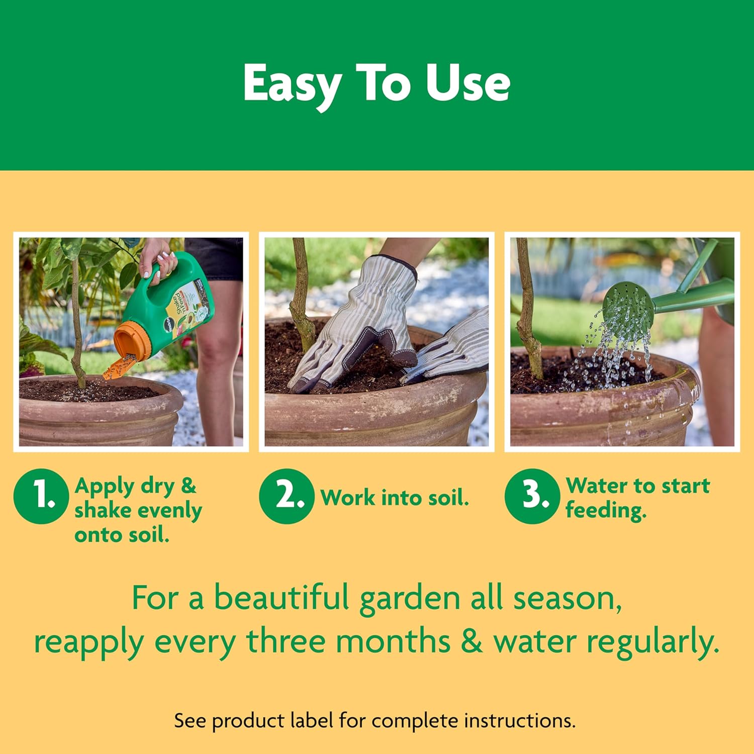 Miracle-Gro Shake 'N Feed Continuous Release Citrus, Avocado & Mango Plant Food, 4.5 lb.