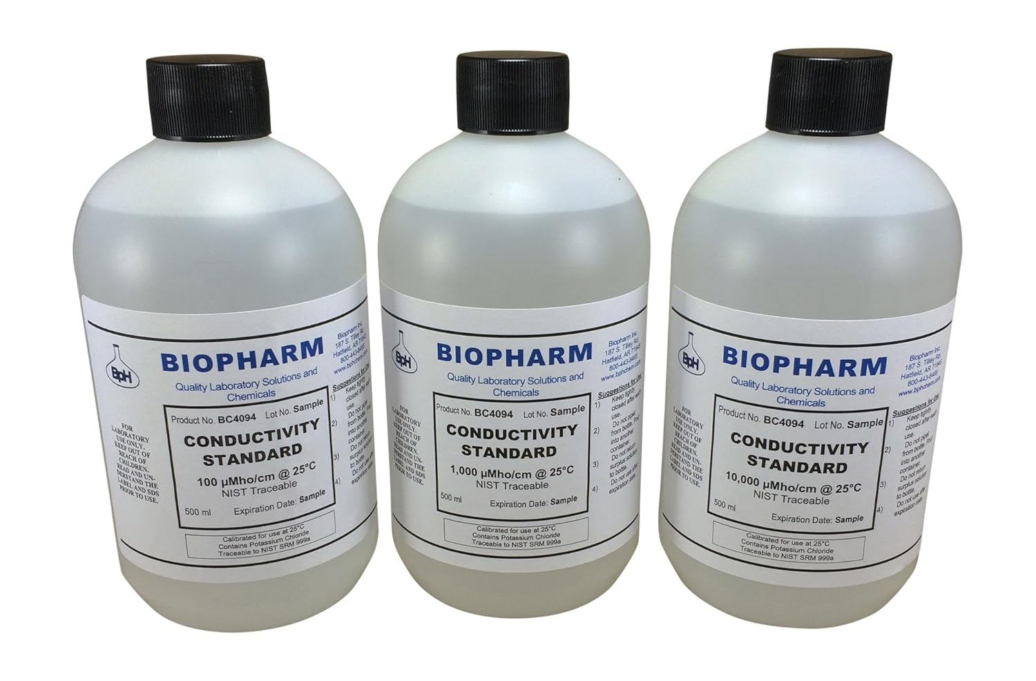 Conductivity Calibration Standard 3Pack — 500 mL Guam Ubuy
