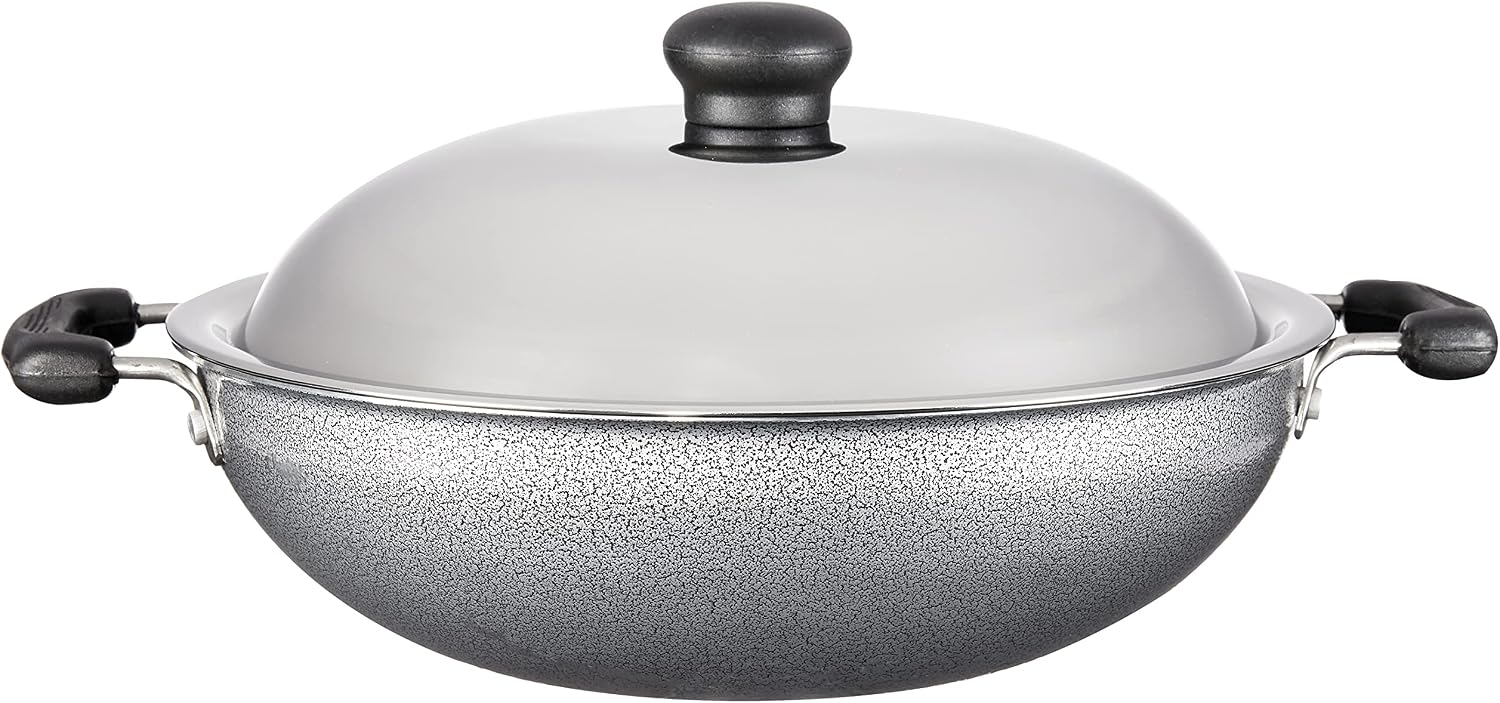 Prestige Manttra Omega Select Plus 270 Deep fry pan, Kadai, Indian kadhai, Large, Black