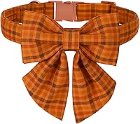 Vista 67 de Maca Bates Fall Maple Leaf Dog Collar with Sailor Bow Tie for Extra Small Girl,Boy,Autumn Foliage Puppy Collars with Bowtie Breakaway Adjustable
