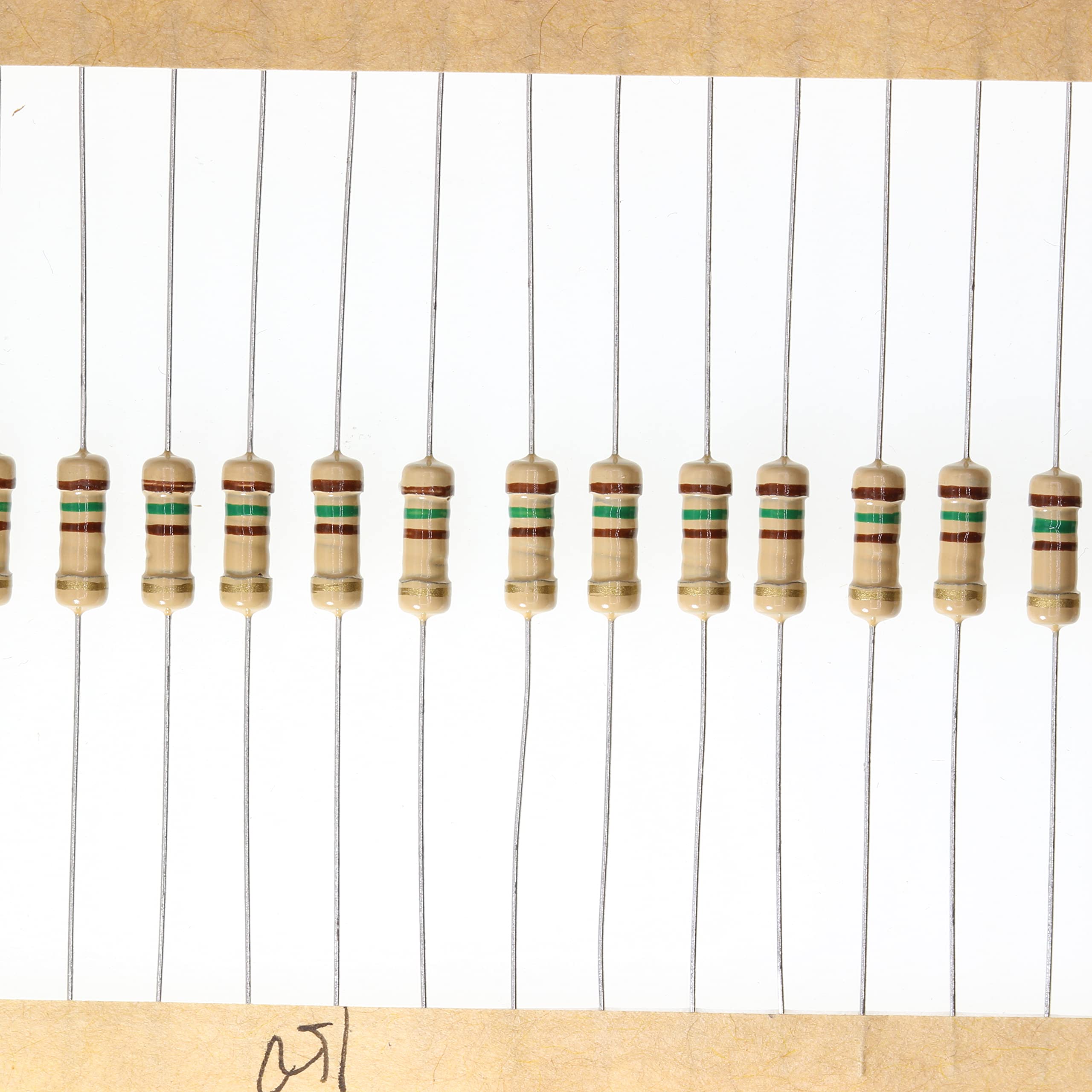 HUABAN 100 Pieces 0.5 Watts 1/2W 150R 150 Ohm 5% Carbon Film Resistor