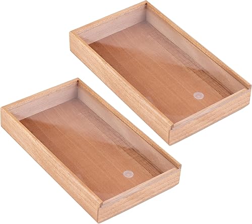 Miniatura 5 de Prestige Import Group - Caja de almacenamiento de madera promocional de 2 cigarros con tapa deslizante - Almacenamiento de uso general - 1 pieza