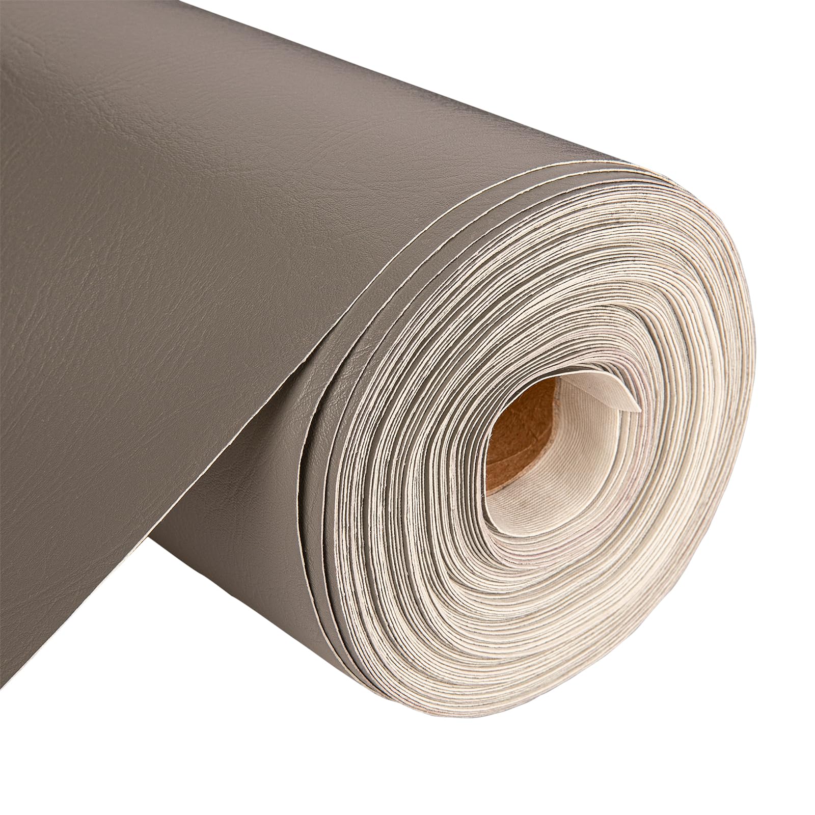 Discount Fabrics PVC Leatherette Fabric – 1 Metre Textured Faux Leather Vinyl (140cm Wide, 600GSM) – Waterproof Material for Upholstery, Sewing, Chairs & Boats (Steel Grey,10 Metre)