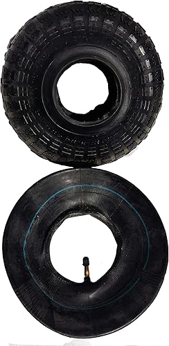 Miniatura 6 de Juego de neumáticos y tubo interior 4.103.50-4 para carretilla neumática inflable y rueda de carretilla de mano llanta de 10 pulgadas 4 '' (3.00-4)