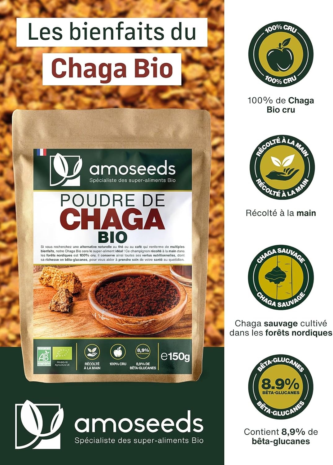 Amoseeds chaga