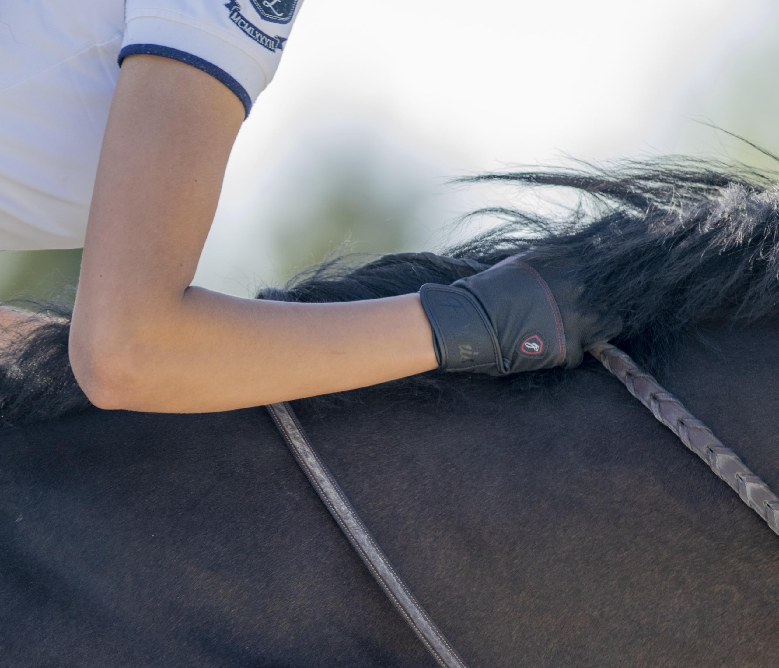 FARRIS Flexgrip Horse Riding Gloves for Women and Men, Padded Equestrian Gloves with Breathable Mesh and Reinforced Thumbs and Fingers (Medium)