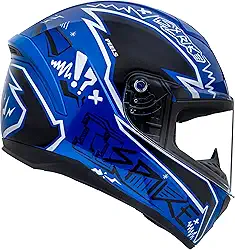 Capacete Moto Fechado Peels Spike 2 STK Azul Metalizado Brilhante