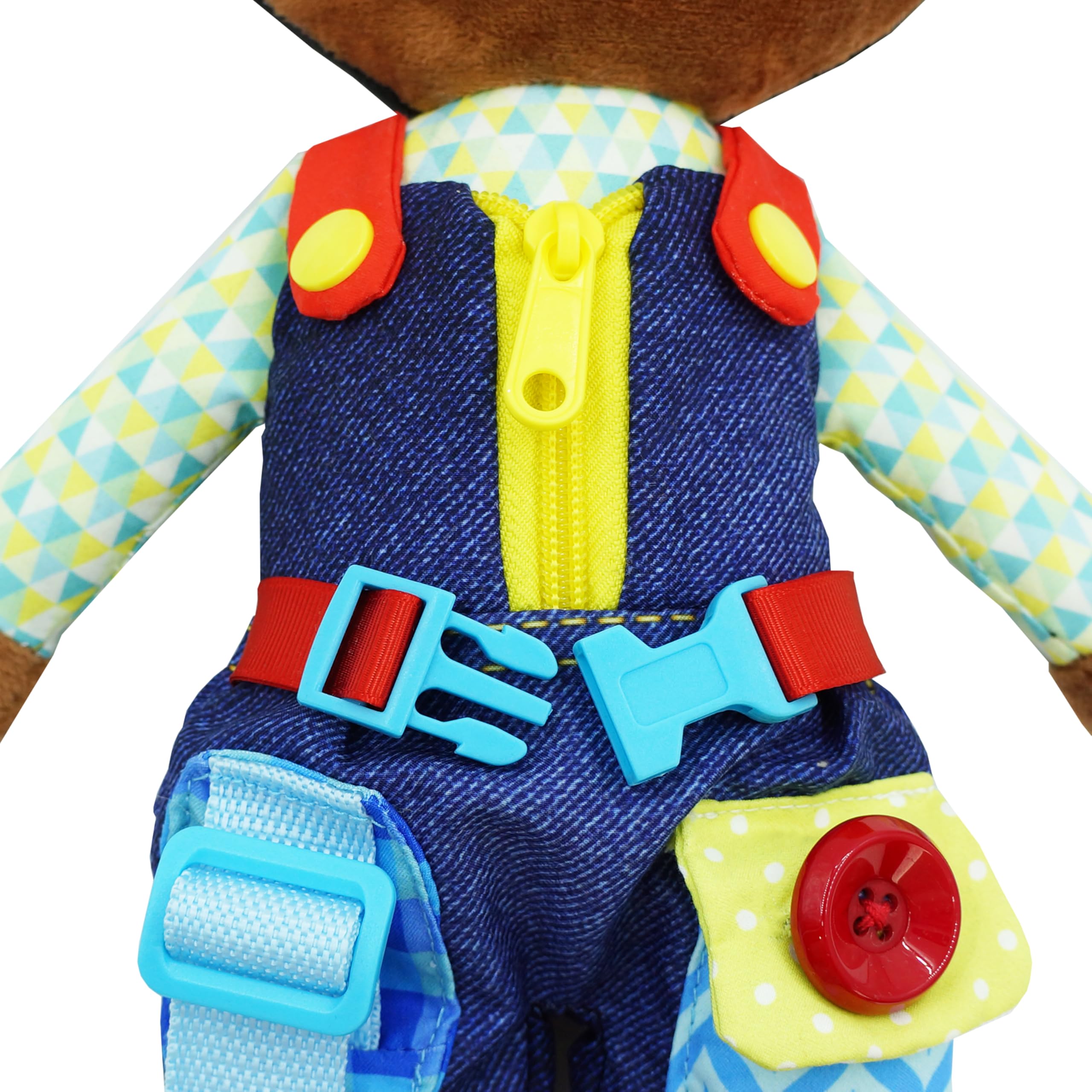 Lullaberry 40cm Dressy Friends Isaiah, Educational Stuffed Plush Doll For Kids and Toddlers 18 Months and Up - Image 3