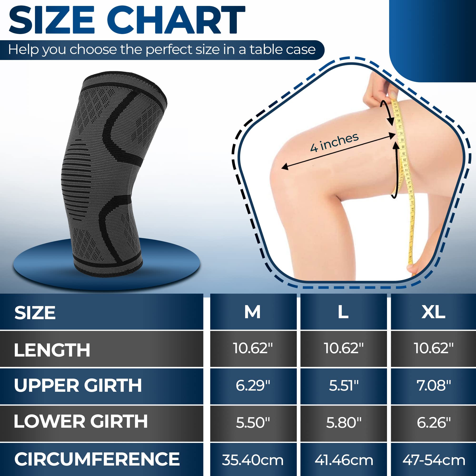 Amazon.co.jp: 膝サポーター 膝の痛み 膝圧縮スリーブ メンズ