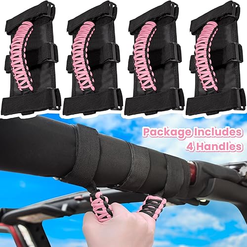 Miniatura 8 de E-cowlboy 4 asas de agarre para Jeep Wrangler YJ TJ JK JKU JL JLU Sports Sahara Freedom Rubicon Unlimited X Gladiator JT 1955-2023 UTV ATV Premium