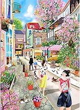 HUADADA Jigsaw Puzzles for Adults 500 Piece Challenging Game Toys, Impossible Puzzle,500 Piece Jigsaw Puzzles for Adults Family Decoration Puzzle- Spring Breeze in the Alley