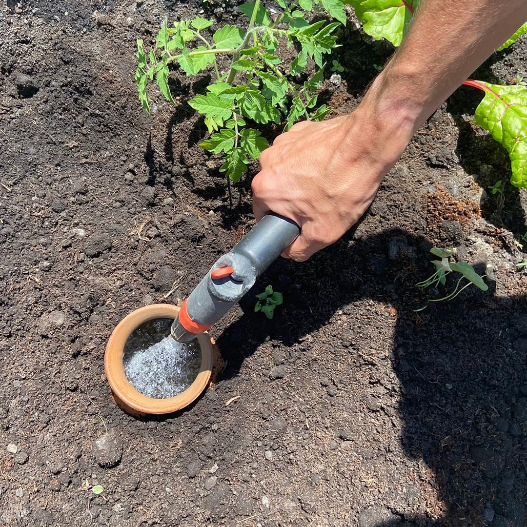 Pack de 3 poteries d'irrigation 5L pour jardins | Olla Artisanal Fait-Main 100% céramique| Diffuseur d'eau Autonome | Irrigation Lente | Facile, résistant et Efficace | Non émaillé Céramique