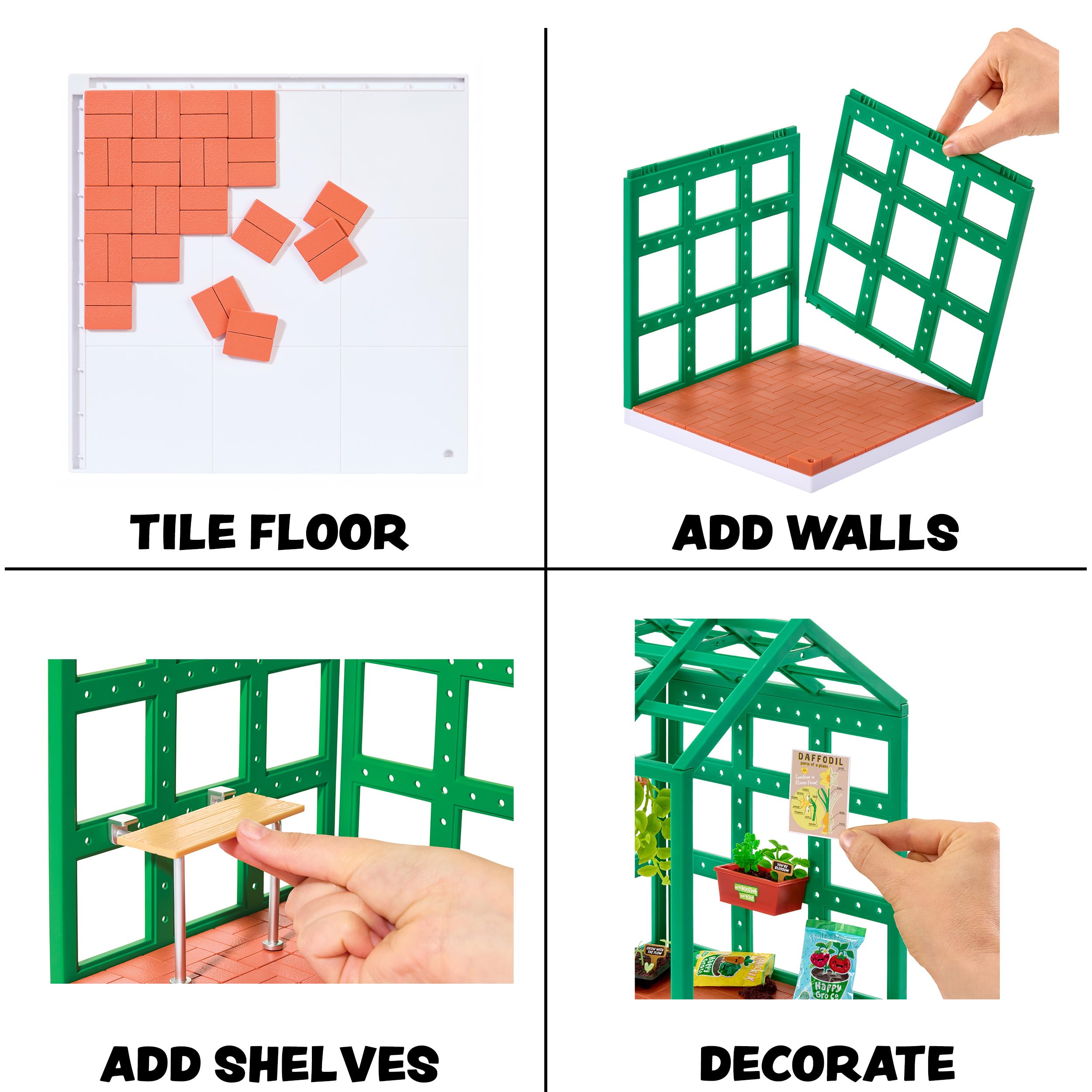 MGA's Miniverse Make It Mini Spaces Greenhouse - Building Set, Customise, DIY Crafts, for Collectors & Children Ages 8+ - Image 2