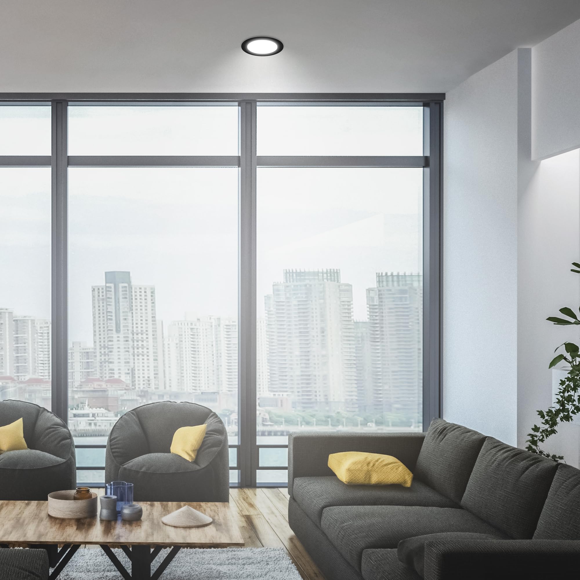 Faretto LED Da Incasso BRILONER 12W - Luce Bianca Neutra 4000K, 1200 Lumen, Per Soffitto, Dimensioni &Oslash;170mm