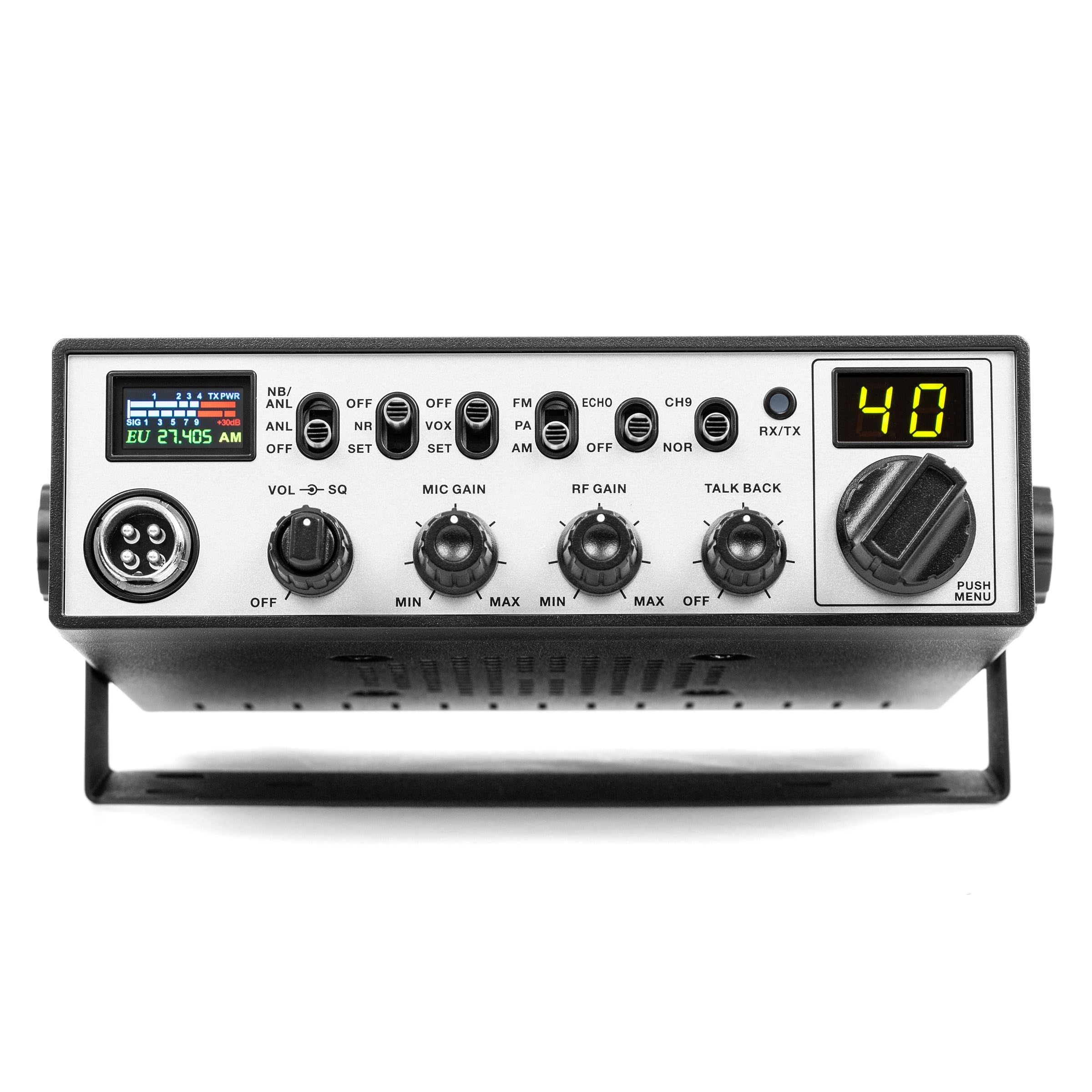 Estación de Radio CB JOPIX 900PRO 40 Canales, Am/FM, 4 W, ASQ, 12-24 V