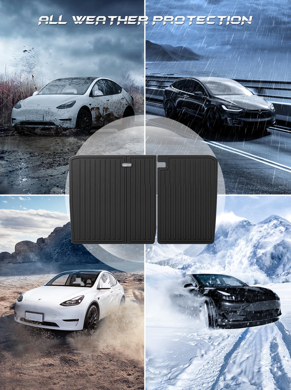 ASZSK [2 Pezzi] Coprisedile per Tesla Model 3 2024 2025, Protezione Sedili Posteriori Tesla Model 3 Highland, Accessori Protezione Sedile Posteriore in TPE