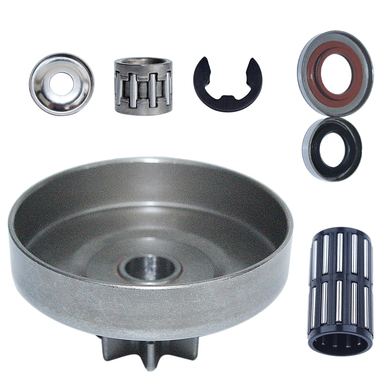 Kit de arandela de Aguja for cojinete de Tambor de Embrague de 325" y 7 Dientes for Motosierra 028, 028AV y 028WB (1118-640-2001)