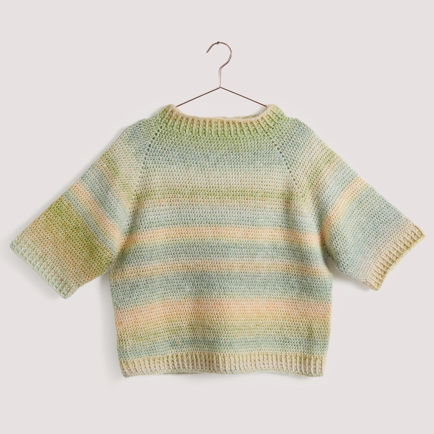 Rico Design CREATIVE PAINTED POWER COTTON DK EARTHY RAINBOW Premium Wolle 5 x 100g Farbverlaufsgarn für luftige Kleidung Tücher und kreative Sommerprojekte mit mySearose Label