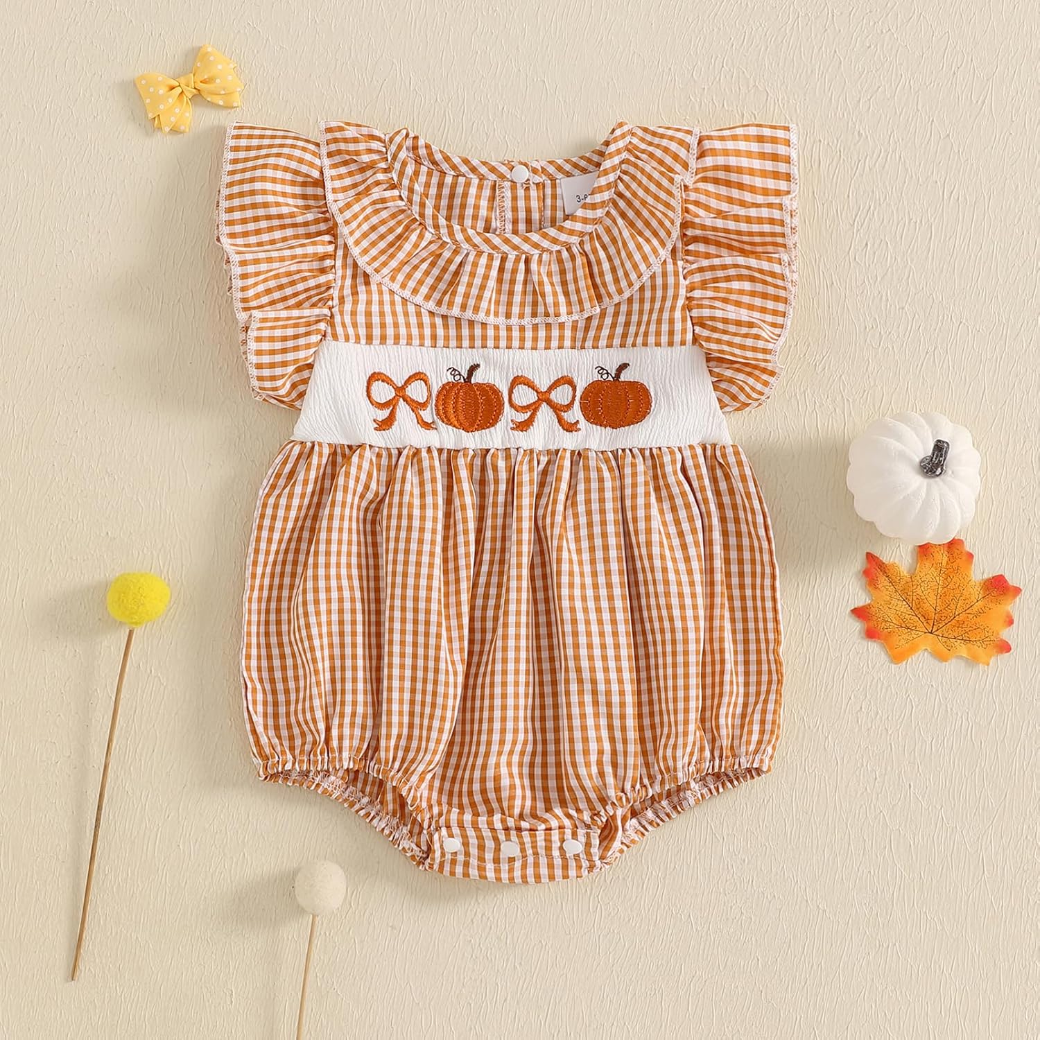 My First Christmas Baby Girl Outfit Infant Christmas tree Bubble Romper Smocked Onesie Fall Newborn Xmas Clothes - Image 3