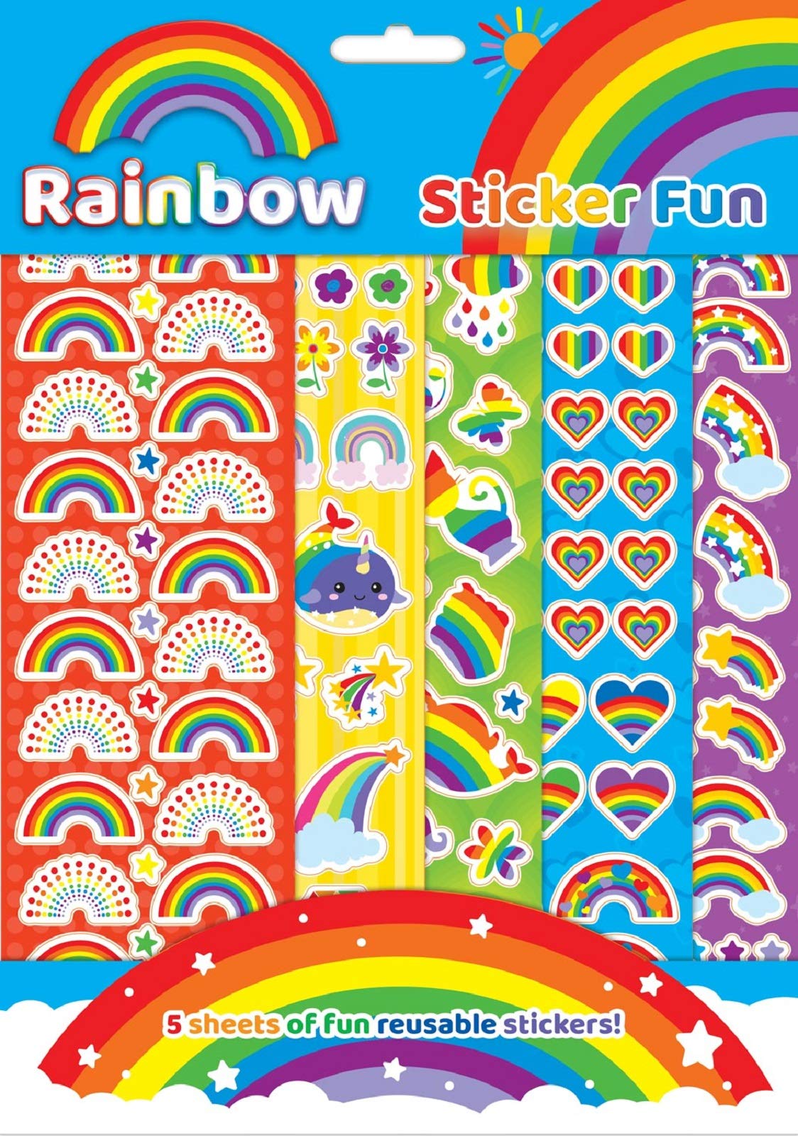 Children Rainbow Sticker Fun - Fun and Colourful Activities for Kids